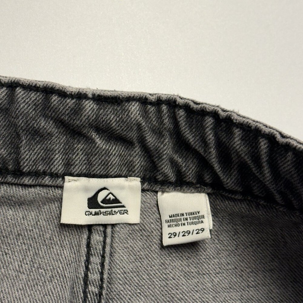 Quiksilver Baggy Jeans Mens 29 Gray Surf Skate - Picture 5 of 10